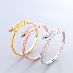 nieuwe 18K gouden slang zilveren bangle armbanden voor vrouwen set ring mannen luxe tennis Mode unisex sieraden ontwerper Vrouwen jewlery party gift Accessoires Bruiloft