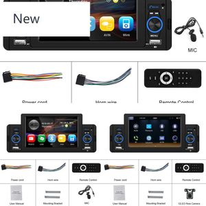 Nieuwe 1Din CarPlay Android Auto Car Radio1 Din MP5 Multimedia Video Player GPS Navigation Stereo voor Toyota Nissan VW Peugeot