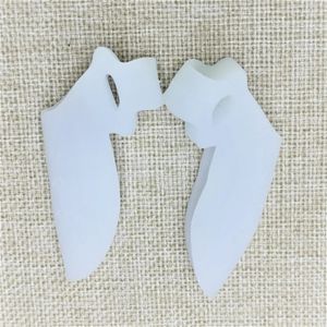 NIEUWE 1 Paar Siliconen Gel voet vingers Twee Gat Teen Separator Duim Valgus Protector Bunion regelaar Hallux Valgus Guard voetverzorging