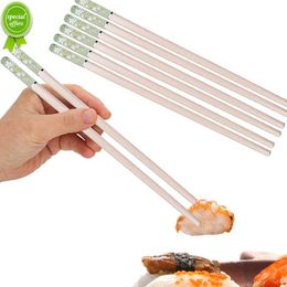 Nieuwe 1Pairs Lichtmetalen Eetstokjes Kersenbloesem Antislip Sushi Stok Eetstokjes Herbruikbare Knoedel Noodle Eetstokje Keuken Servies