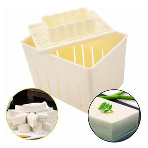 NIEUW 1 st DIY Plastic Zelfgemaakte Tofu Maker Persvorm Kit Tofu Making Machine Set Soja Persvorm met Kaas Doek Keuken