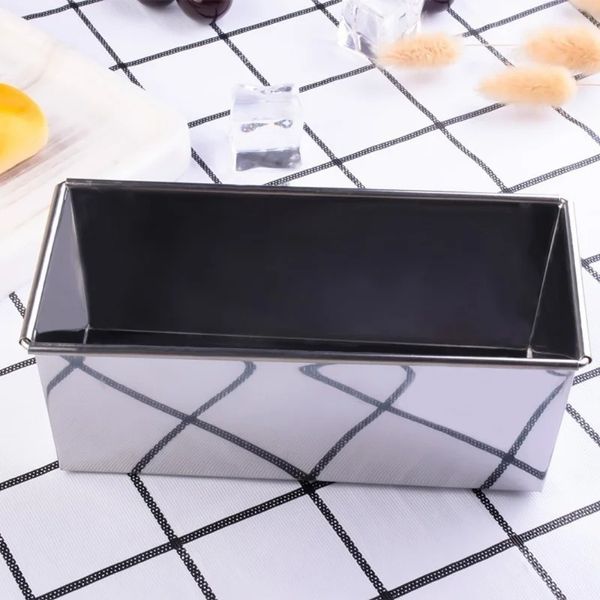 Nouveau pain de pain 1pc rectangle Toast pain pain moule à gâteau de gâteau en acier en acier en acier pâtissière