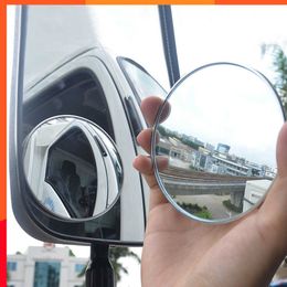 Nuevos 1 pieza de espejos laterales para camiones, impermeable, espejo de punto ciego para coche, redondo, convexo, gran angular, para bebé, espejos retrovisores automáticos, accesorios