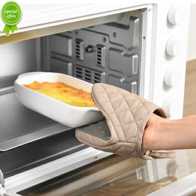 Ny 1 st silikon Anti-Scaling Hand Glove Mikrovågsugn icke-halkisolering Silikonhandskar Bakning Handklipp Kök Tillbehör