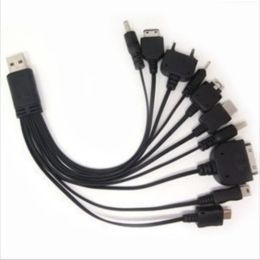 NIEUW 1 PCS 10 In 1 Micro USB Multi Charger USB -kabels voor mobiele telefoons koord voor LG KG90 Samsung Sony Telefoon