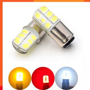 Nouveau 1 pièces 1157 P21/5W Bay15d S25 LED 12SMD 12V 1W Flash stroboscopique rouge/blanc gel de silice Automobile feu de freinage de voiture arrêt Parking DRL lampe