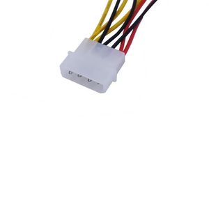 NOUVEAU MOLEX à 4 broches à 3 pc Connecteur d'adaptateur de câble d'alimentation de ventilateur à 3 broches