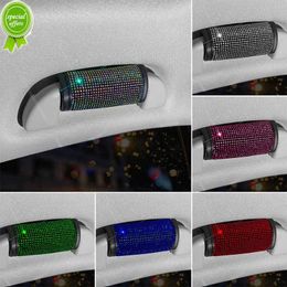 NIEUW 1PCS BLING STRICESTONE AUTO INTERIEURGANG Beschermer Covers binnendeur armleuning paneel trek decor auto links rechter deur dakdeksels