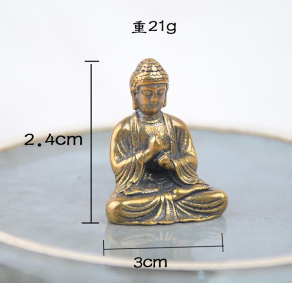 Pendentif en laiton de décrochage au sol Statue de bouddha pendentif ornements pendentifs intérieurs de voiture pour assurer la sécurité