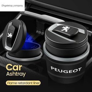 NIEUWE 1PCS AUTO LED ASTRAY ARTAY GAMBAGE opslag Cup Container auto Styling voor Peugeot 206 308 307 208 207 3008 2008 508 SW 407 107