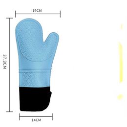 new 1PCS Extra Long Oven Mitts and Pot Holders Sets Heat Resistant Silicone Cooking Gloves Hot Pads Potholders for heat resistant silicone