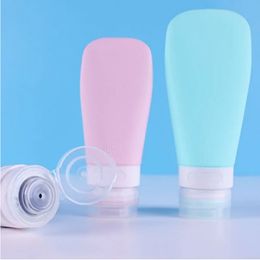 Nuevo juego de botellas de embalaje de gel de sílice en forma de abanico de 1 PCS Botella de silicona de viaje sub-bottle cosmética para silicona para silicona para silicona