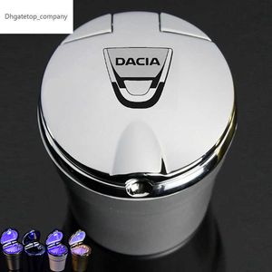 New 1Pcs For Dacia Lodgy 2 Mcv Sandero Duster Logan Sandero Car Ashtray With LED Light Trash Box Creative Personality Ashtray