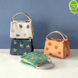 Nouveau 1 pièces sacs isothermes frais en Nylon étanche Portable fermeture éclair thermique Oxford sacs à déjeuner pour les femmes pratique boîte à Lunch fourre-tout sacs de nourriture