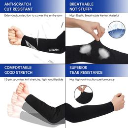 NIEUW 1PCS NIVEAU 5 HPPE Outdoor Work Safety Arm Guard Mouw Anti-gesneden lassen Beschermde zware handschoenen Ressende Vuurlassers Bedekking