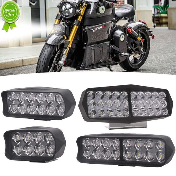 Nuevo 1 Uds faro de motocicleta luces LED de conducción impermeable faro auxiliar Scooter foco externo accesorios de luz antiniebla