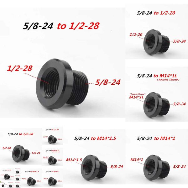 Nouveau 1PCS de 1 / 2-28 1 / 2-20 M14X1L M14X1 pour l'adaptateur de filetage de baril .223 .308 AK47 AK74 SKS adapté à tous les Napa