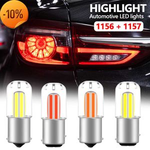 Nouveau 1 pièces P21W BA15S 1156 LED 1157 BAY15D P21 5W voiture sauvegarde inverse ampoule clignotant lampe 12V COB Filament feu stop automatique