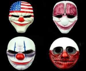 NIEUW 1 PCS PAYDAY 2 PARTY Maskers Maskeren Dockwork Men Cosplay Resin Mask Fancy Dress Party Halloween Mask2789890