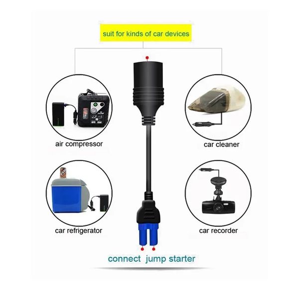 Nouveau connecteur d'adaptateur de prise de cigarette Portable EC5 EC5 pour la batterie de la voiture 12V Batter