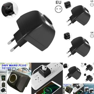 Allume-cigare monté sur adaptateur d'alimentation, 1 pièce, convertisseur de chargeur pour appareil électronique de voiture, utilisation à la maison, Acce I8o2, nouveau