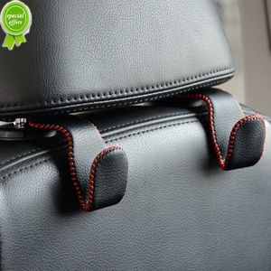 Nouveau 1 pièces support de rangement pour voiture appuie-tête crochets sacs à main suspendus Auto attache siège arrière organisateur PU cuir arrière Rack Portable