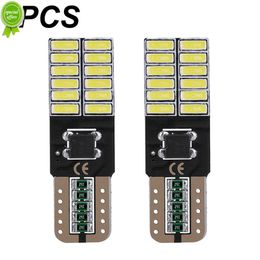 Nuevo 1pcs W5W LED Bulbo T10 LED 501 194 12V 4014SMD LEAL LEJA DE LED LED LECHOS LECHOS LECTURAS LUCHA ORCHIVO Amarillo blanco