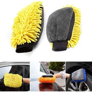 Gants imperméables en microfibre Chenille pour lavage de voiture, 1 pièce, épais, gant de nettoyage de voiture, brosse de détail de cire, gant Double face pour soins automobiles, nouveau