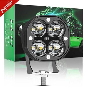 Nouveau 1 pièces lumière de travail LED voiture antibrouillard avant 12V 24V pour camion SUV 4X4 4WD phares d'ingénierie tout-terrain LED phare carré 9-80V