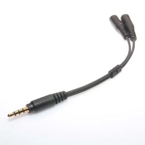 NOUVEAU Câble Splitter 1PCS Y 3,5 mm 1 mâle à 2 Câble audio féminin double pour le casque d'écouteur MP3 MP4 Adaptateur de fiche stéréo Jackfor