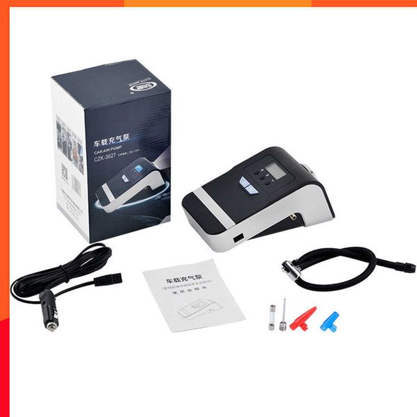 Nouveau 1Set 150PSI Portable Voiture Compresseur D'air Numérique Pneu Gonfleur De Pneu Pompe 12V avec Lumière Lumineux Clignotant Numérique Manomètre