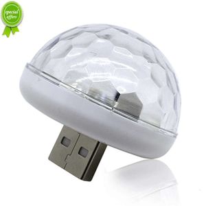 Ampoule LED USB pour voiture, 1 pièce, lumière d'ambiance DJ RGB, musique Disco, lampe sonore, fête, karaoké, décoration, contrôle du son, KTV DJ, 12V, nouveauté