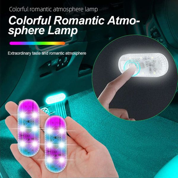Lampes de lecture tactiles LED sans fil pour voiture, 1 pièce, Mini chargeur USB, lumières intérieures pour porte de voiture, coffre de pied, boîte de rangement