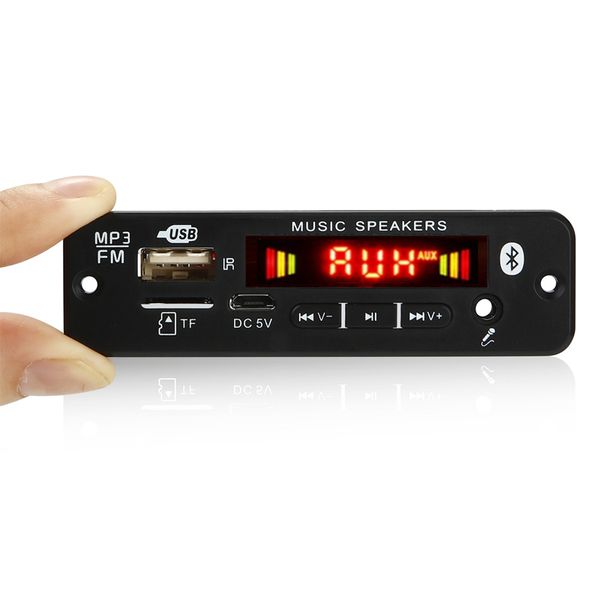 Nouveau 2 * 20W 40W amplificateur MP3 Player Decoder Board 6V-12V Bluetooth Compatible 5.0 Car FM Radio Module TF USB AUX WMA Player Decoder Wholesale