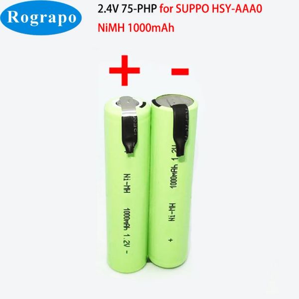 Nouvelle batterie de rasage électrique 2.4V 1000mAH 75-php pour Philips Suppo Hsy-AAA0 NIMH 1224 1226