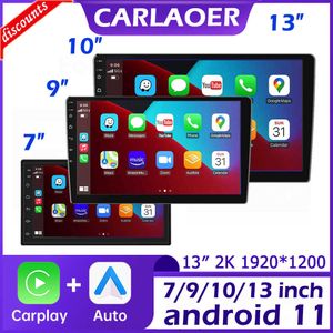 Nouveau 2 Din Android 7 9 10 13 pouces voiture multimédia lecteur vidéo 2DIN stéréo Radio GPS pour Tesla Style Nissan Hyundai Kia Toyota Honda