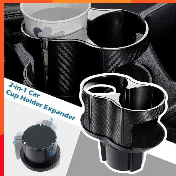 Nuevo portavasos 2 en 1 para coche, expansor de portavasos, adaptador para Interior de coche, taza multifunción para coche, organizador expandible, accesorios de almacenamiento