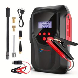 Nieuwe 2 in 1 auto Jump Starter Air Pump Power Bank Portable Air Compressor Cars Batterijstarters Start Auto Tyre Inflator