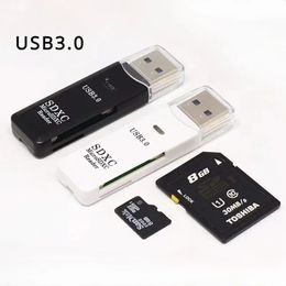 Nouveau lecteur de carte 2 en 1 USB 3.0 Micro SD TF Carte Mémoire de mémoire Adaptateur à haute vitesse