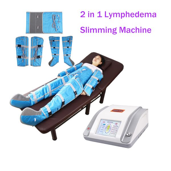 Nouveau 2 en 1 infrarouge lointain massage par pression d'air massage lymphatique drainage lymphatique corps formant des machines de costume