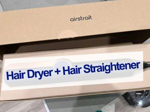 Nuevo 2 en 1 secador de cabello + alisadores para el cabello rizadores de cabello Professional cerámica de cerámica plana enderezado rizado para Dyson Airstait ht01