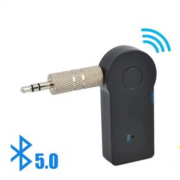 NIEUW 2 IN 1 Wireless Bluetooth 5.0 ontvangerzenderadapter 3,5 mmaansluiting voor autoluziek Audio Aux A2DP Hoofdtelefoon Ontvanger HandsFreeFor Bluetooth Audio -ontvanger