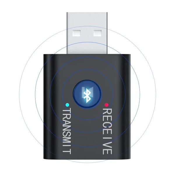Nouveau adaptateur Bluetooth sans fil 2 IN1 USB 5.0 Bluetooth Transmiter pour l'adaptateur Bluetooth récepteur Bluetooth pour un émetteur Bluetooth USB