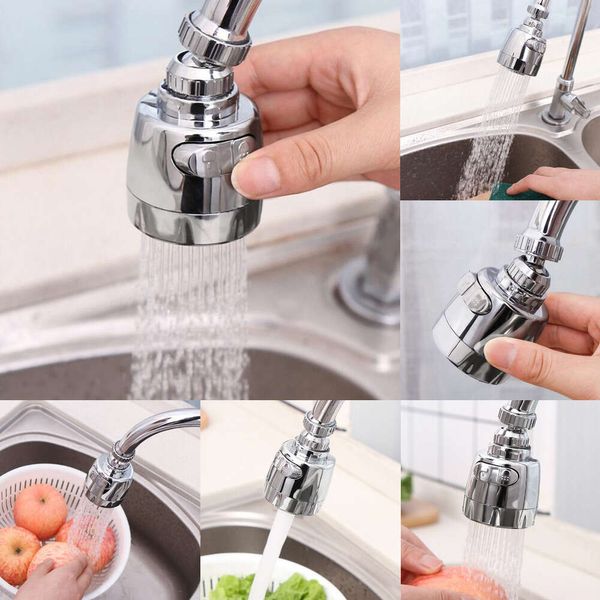 Extension de robinet de cuisine rotatif, 2 Modes d'économie d'eau, buse haute pression anti-éclaboussures, adaptateur de robinet, filtre d'évier pulvérisateur