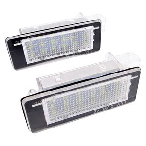 Nouveau 2 pièces 18SMD LED numéro de plaque d'immatriculation lumière pour Renault Espace IV Scenic II III Laguna Fluence Captur Modus FL Dacia Duster Lodgy voiture