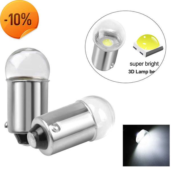 Nouveau 2 pièces BA9S T4W ampoules de voiture T2W T3W H5W lampe intérieure lecture feux de plaque d'immatriculation 1 LED 3030 SMD DC 12V 12913 12910 12929 blanc