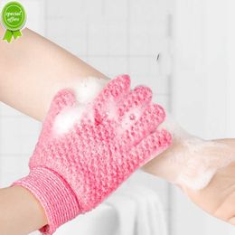 Nouveau 2 PCS Gants De Bain Peeling Gants Exfoliants Mitt Douche Gommage Gants Massage pour gommage corporel Éponge Lavage Peau Hydratant SPA