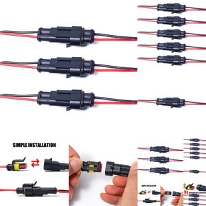 Nouvelle fiche de voie à 2 broches pour la voiture moto scooter marine mâle mâle femelle électrique connecteurs avec fil