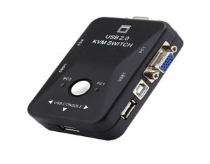 Nieuwe 2 Poort VGA USB KVM Switch Splitter Auto Controller Toetsenbord Muis Printer tot 192014407316931