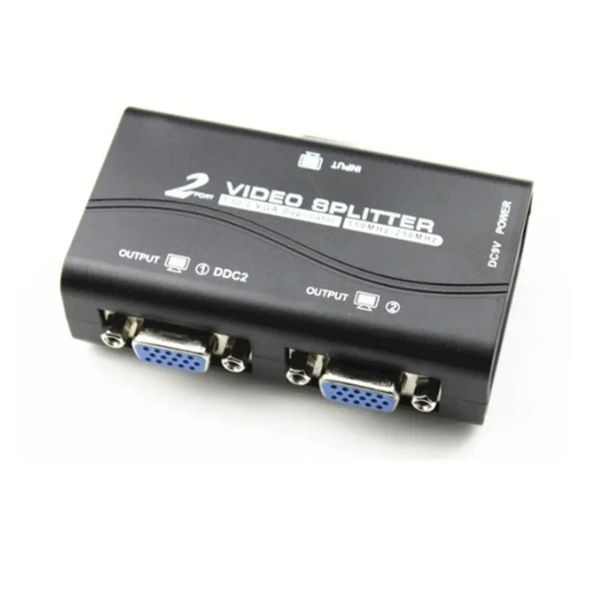 Nouveaux Swipter de commutateur 2 ports 2 façons de convertisseur adaptateur vidéo VGA pour les accessoires de moniteur PC pour le commutateur vidéo VGA